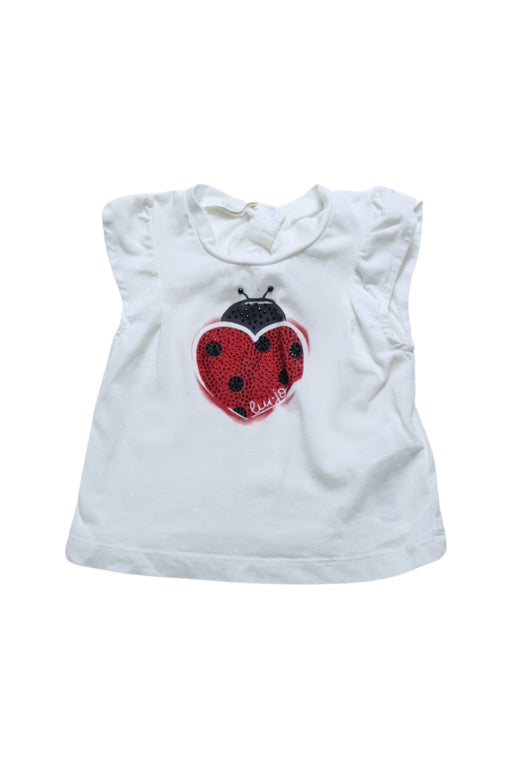 A White T Shirts from Liu Jo in size 6-12M for girl. (Front View)