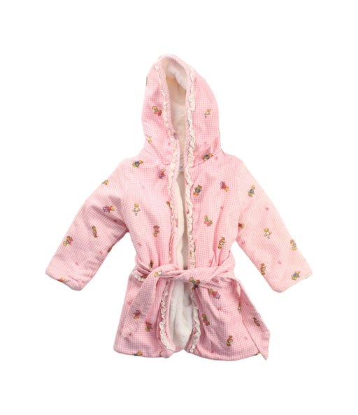 A White Bathrobes from Ralph Lauren in size 3-6M for girl. (Front View)