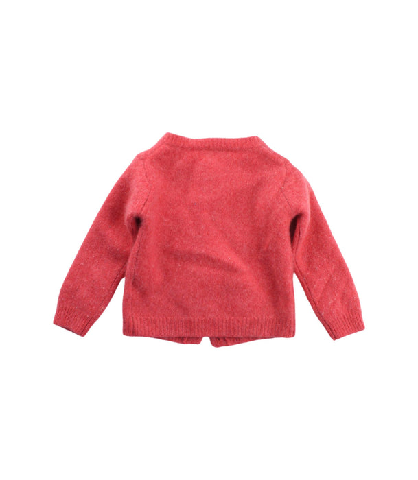 A Red Cardigans from Caramel in size 2T for girl. (Back View)