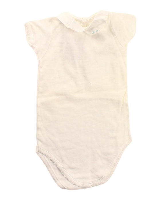 A White Bodysuits from Bonpoint in size 12-18M for girl. (Front View)