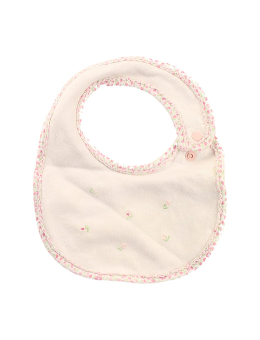 A White Bibs from Familiar in size O/S for girl. (Front View)