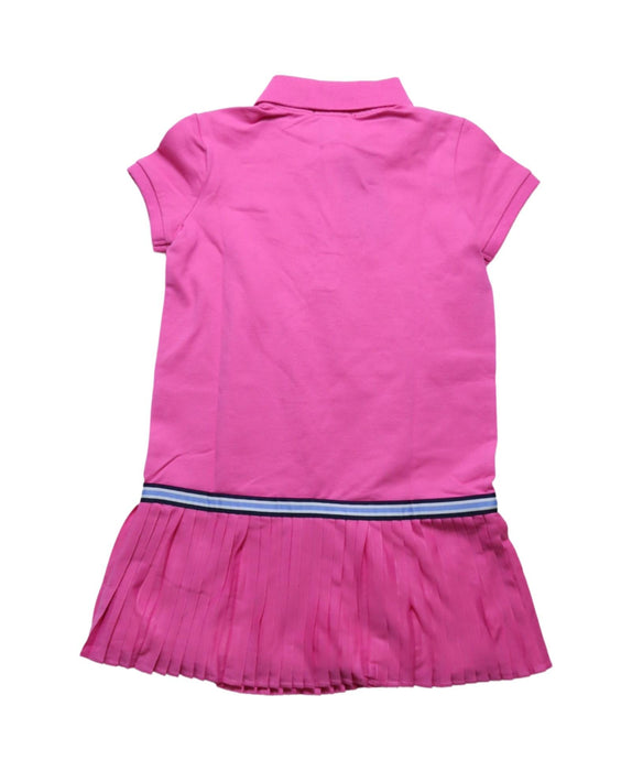 A Pink Short Sleeve Dresses from Polo Ralph Lauren in size 6T for girl. (Back View)