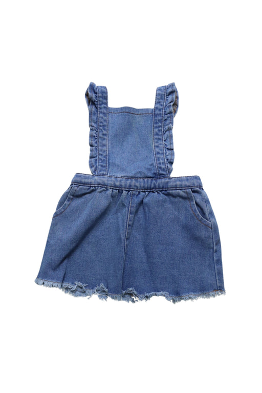 A Blue Overall Dresses from Seed in size 12-18M for girl. (Front View)