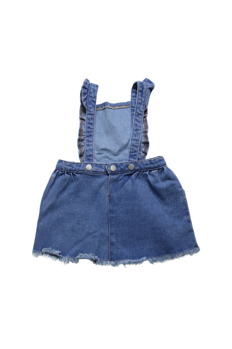 A Blue Overall Dresses from Seed in size 12-18M for girl. (Back View)