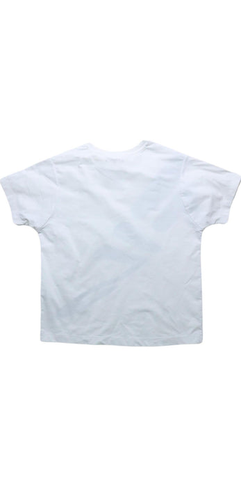 A White T Shirts from Fila in size 7Y for boy. (Back View)