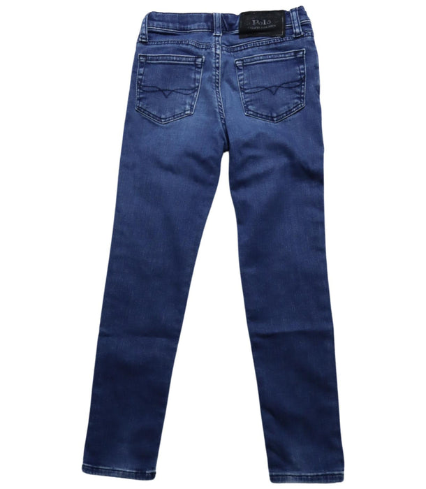 A Blue Jeans from Polo Ralph Lauren in size 7Y for boy. (Back View)