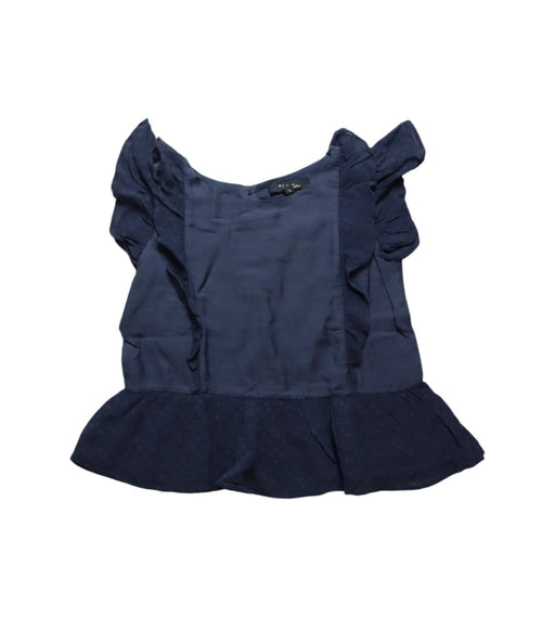 A Grey Sleeveless Tops from Velveteen in size 8Y for girl. (Front View)
