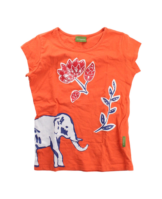 A Orange T Shirts from Jim Thompson in size 5T for girl. (Front View)