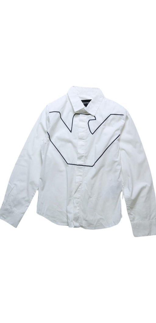 A White Shirts from Emporio Armani in size 7Y for boy. (Front View)