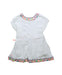A White Short Sleeve Dresses from The Bonnie Mob in size 12-18M for girl. (Front View)