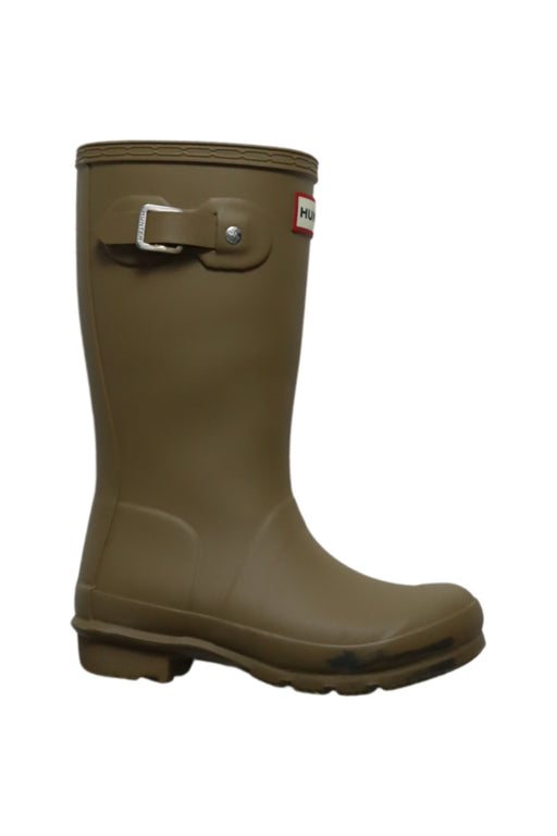 A Brown Rain Boots from Hunter in size 5T for girl. (Front View)