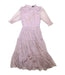 A Pink Short Sleeve Dresses from Velveteen in size 8Y for girl. (Front View)