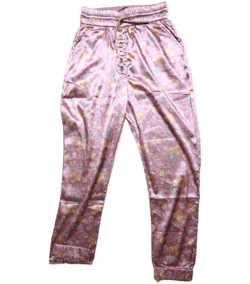A Pink Casual Pants from Velveteen in size 10Y for girl. (Front View)