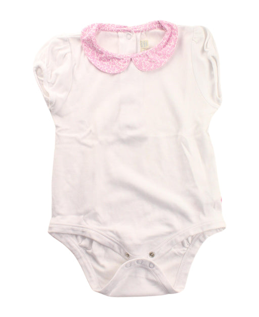 A White Short Sleeve Bodysuits from Jojo Maman Bébé in size 18-24M for girl. (Front View)