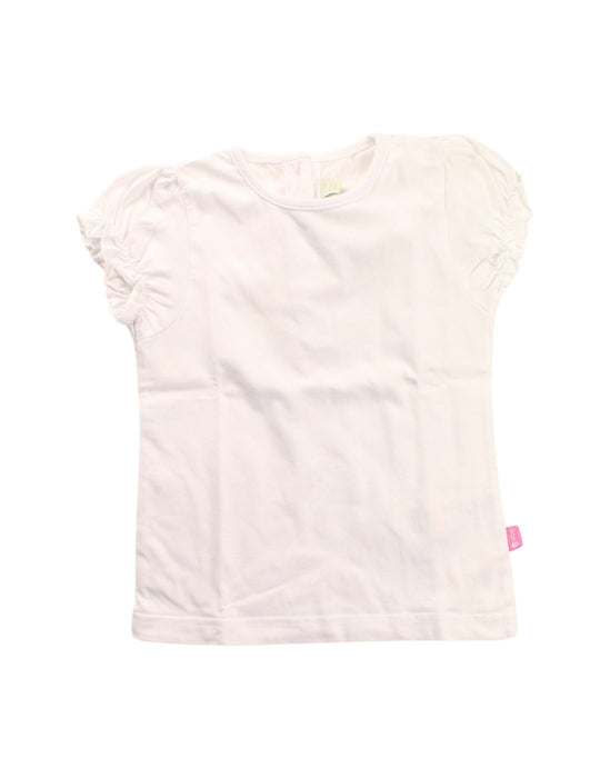 A White Short Sleeve Tops from Jojo Maman Bébé in size 2T for girl. (Front View)