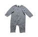 A Grey Long Sleeve Jumpsuits from Petit Bateau in size 6-12M for neutral. (Front View)