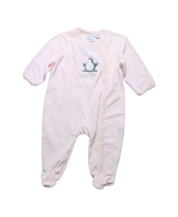 A Pink Onesies from Guess in size 3-6M for girl. (Front View)