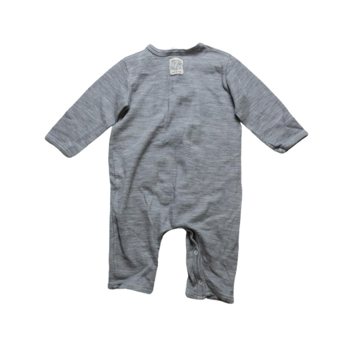 A Grey Long Sleeve Jumpsuits from Petit Bateau in size 6-12M for neutral. (Back View)