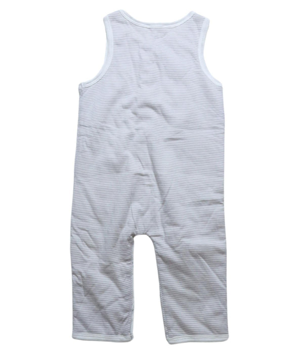 A Grey Sleeveless Jumpsuits from Jacadi in size 6-12M for boy. (Back View)