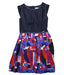 A Blue Sleeveless Dresses from Junior Gaultier in size 10Y for girl. (Front View)