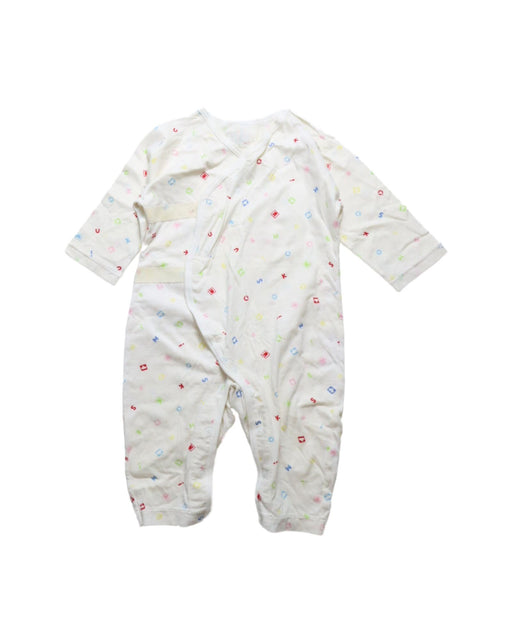 A White Jumpsuits from Miki House in size 6-12M for neutral. (Front View)