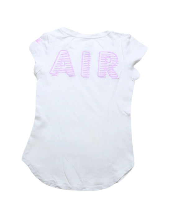 A White Short Sleeve T Shirts from Nike in size 4T for girl. (Back View)