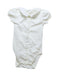A White Short Sleeve Bodysuits from Chloe in size 6-12M for girl. (Front View)