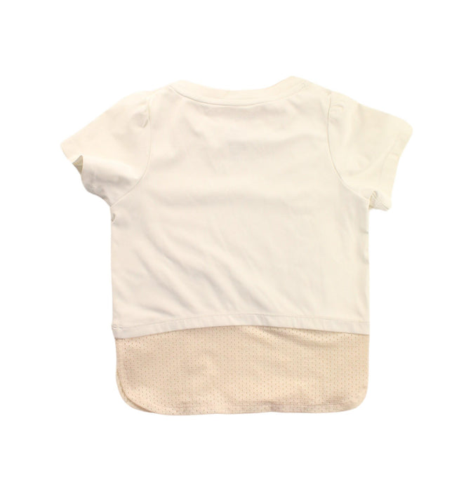 A White Short Sleeve Tops from Moody Tiger in size 4T for girl. (Back View)