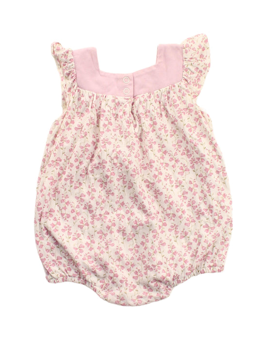 A Pink Sleeveless Rompers from Organic Baby in size 3-6M for girl. (Back View)