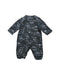 A Grey Long Sleeve Jumpsuits from Mides in size 3-6M for girl. (Back View)