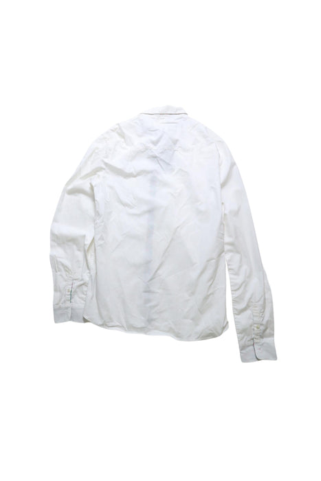 A White Long Sleeve Shirts from Jacadi in size 13Y for boy. (Back View)