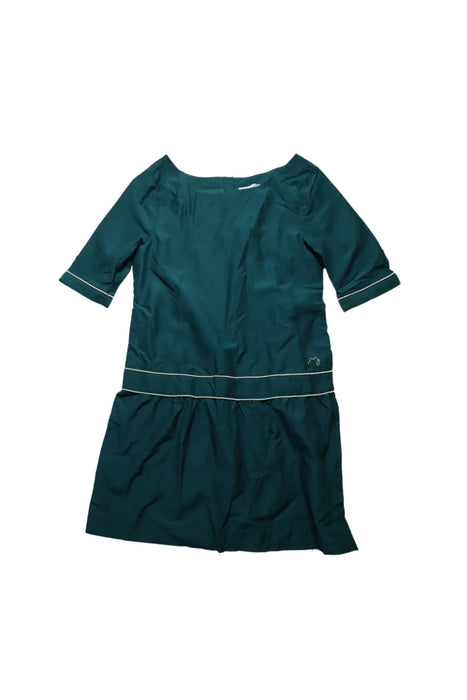 A Green Short Sleeve Dresses from Jacadi in size 14Y for girl. (Front View)
