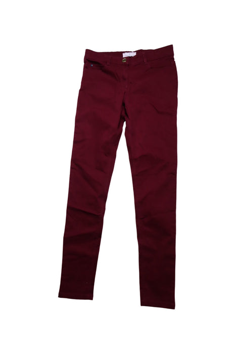 A Burgundy Casual Pants from Jacadi in size 14Y for girl. (Front View)