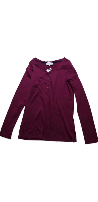 A Burgundy Long Sleeve Tops from Jacadi in size 14Y for girl. (Front View)