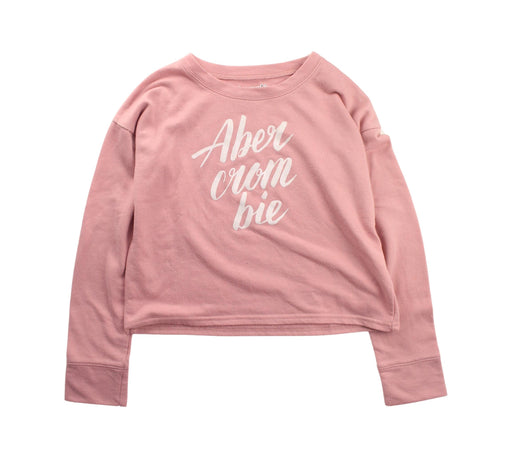 A Pink Crewneck Sweatshirts from Abercrombie & Fitch in size 9Y for girl. (Front View)