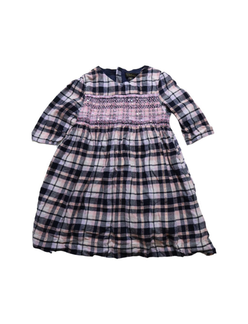 A Black Long Sleeve Dresses from Velveteen in size 3T for girl. (Front View)