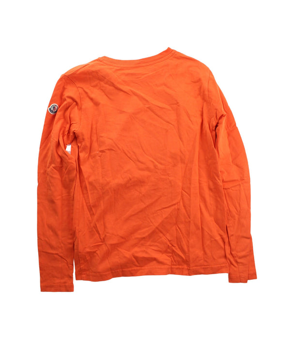 A Orange Long Sleeve T Shirts from Moncler in size 12Y for boy. (Back View)