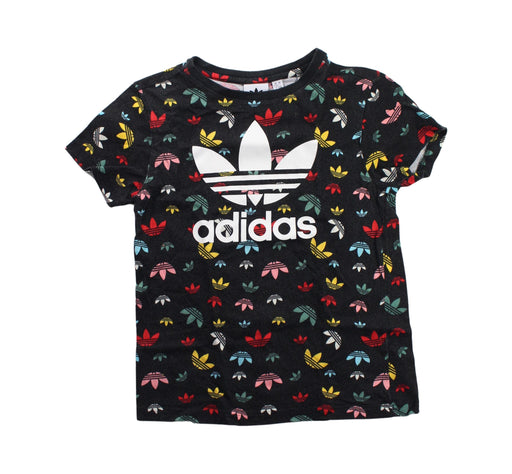 A Black Short Sleeve T Shirts from Adidas in size 9Y for neutral. (Front View)