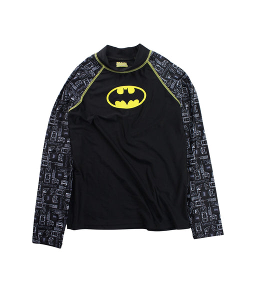 A Black Rash Guards from Zoggs in size 12Y for boy. (Front View)