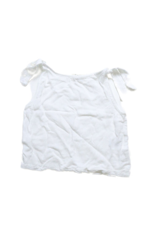 A White Sleeveless Tops from Sam & Louloute in size 3T for girl. (Front View)