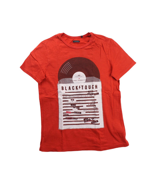 A Red Short Sleeve T Shirts from IKKS in size 10Y for neutral. (Front View)