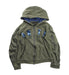 A Green Zippered Sweatshirts from IKKS in size 10Y for boy. (Front View)