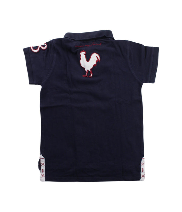 A Purple Short Sleeve Polos from Excuse My French in size 10Y for boy. (Back View)