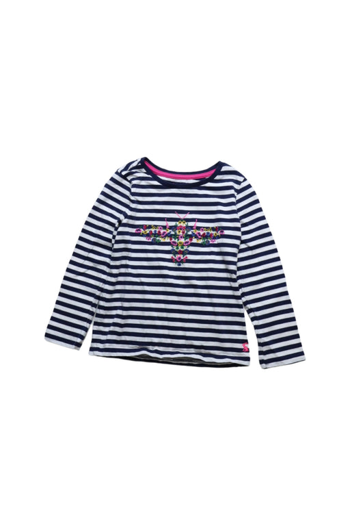 A Blue Long Sleeve T Shirts from Joules in size 5T for girl. (Front View)
