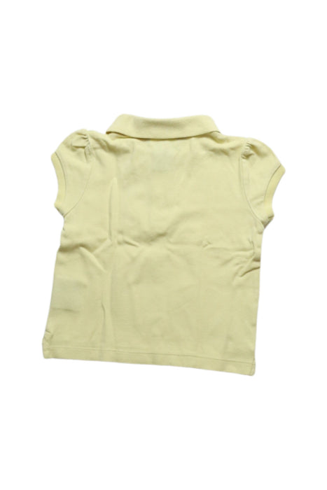 A Yellow Short Sleeve Polos from Ralph Lauren in size 18-24M for girl. (Back View)