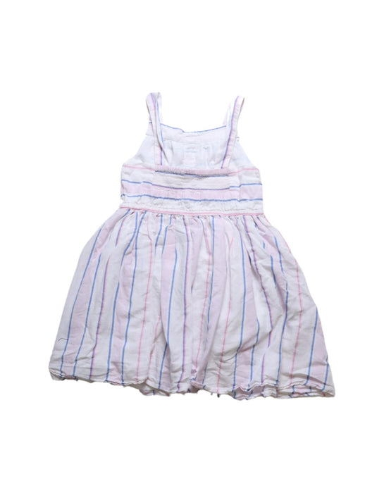 A White Sleeveless Dresses from Monsoon in size 6T for girl. (Back View)