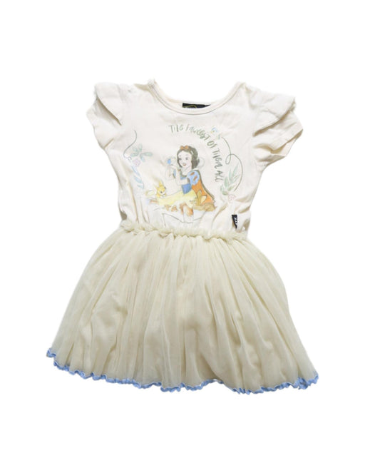 A Ivory Short Sleeve Dresses from Rock Your Kid in size 5T for girl. (Front View)