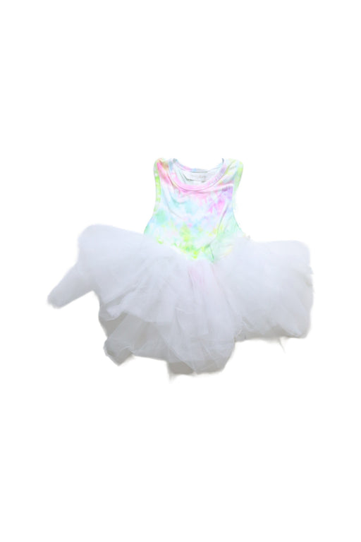 A White Sleeveless Bodysuits from iloveplum in size 2T for girl. (Front View)