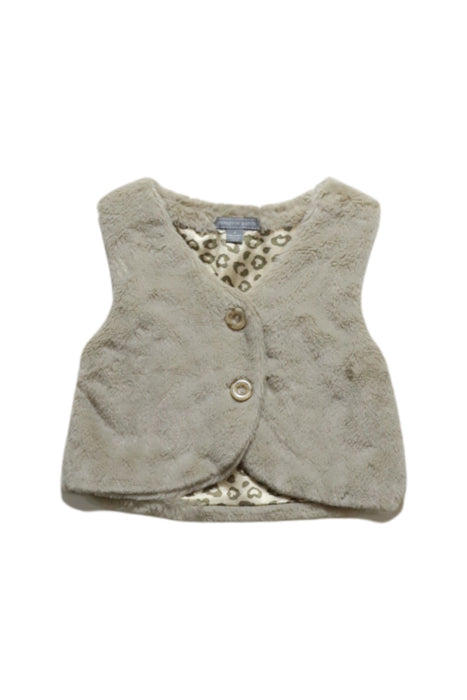 A Beige Outerwear Vests from Pumpkin Patch in size 4T for girl. (Front View)