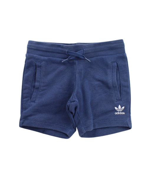A Blue Shorts from Adidas in size 4T for girl. (Front View)